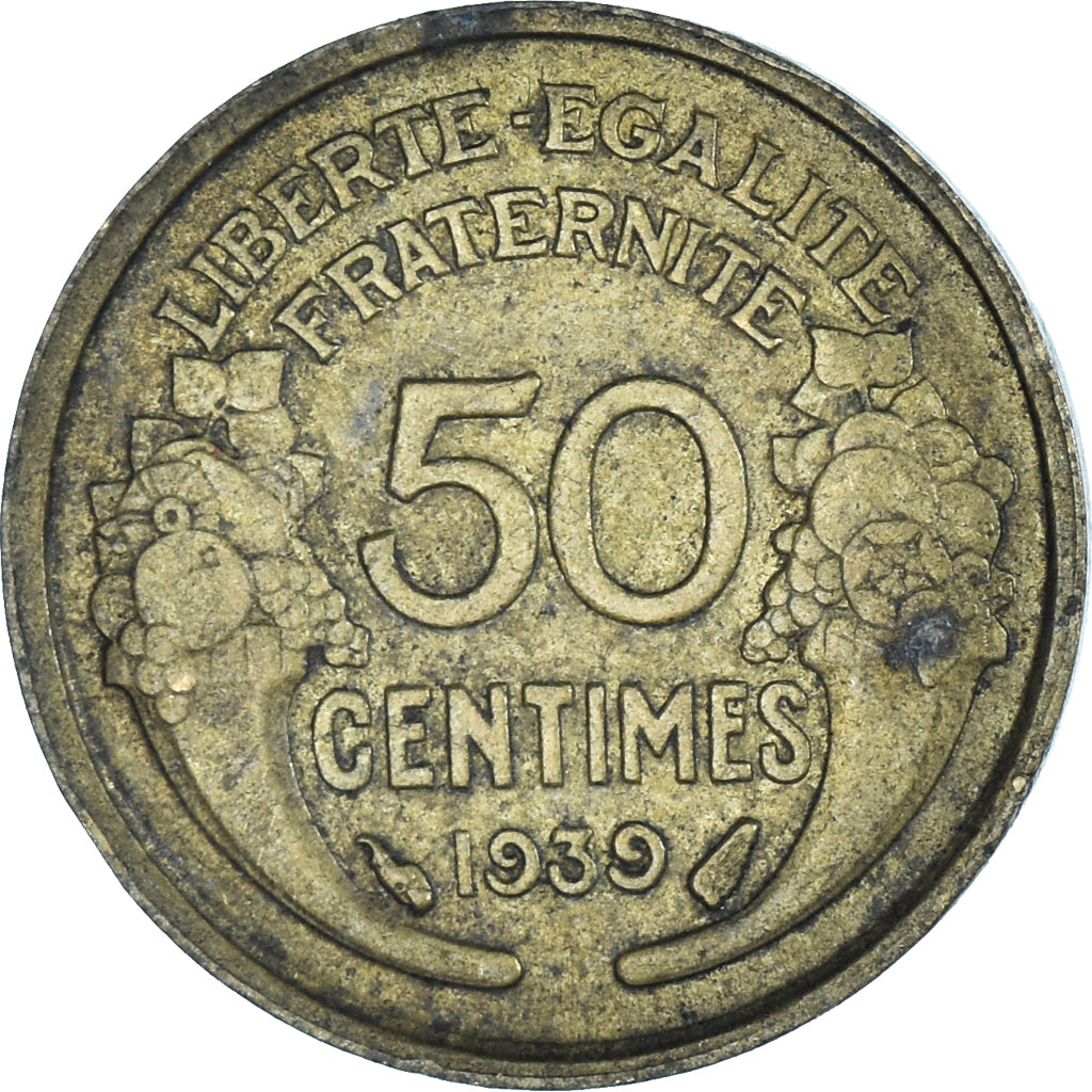 Coin, France, 50 Centimes, 1939