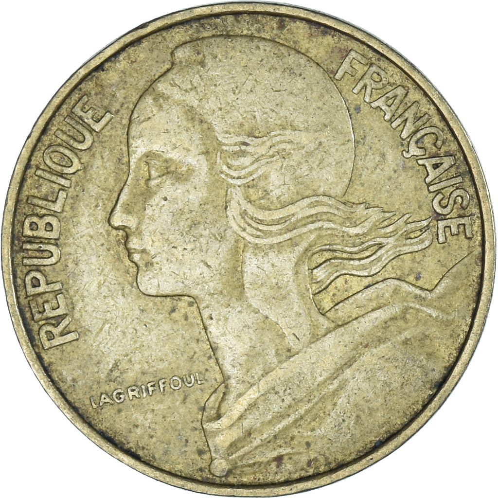 Moneta, Francia, 10 Centimes, 1975