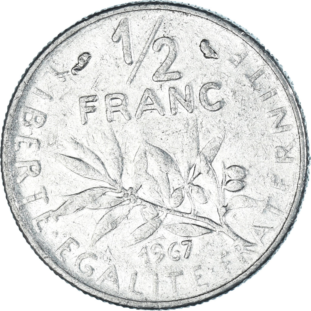 Coin, France, 1/2 Franc, 1967