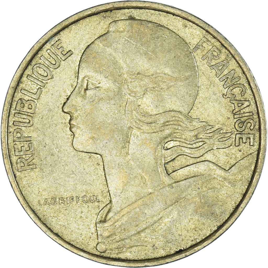 Coin, France, 10 Centimes, 1976