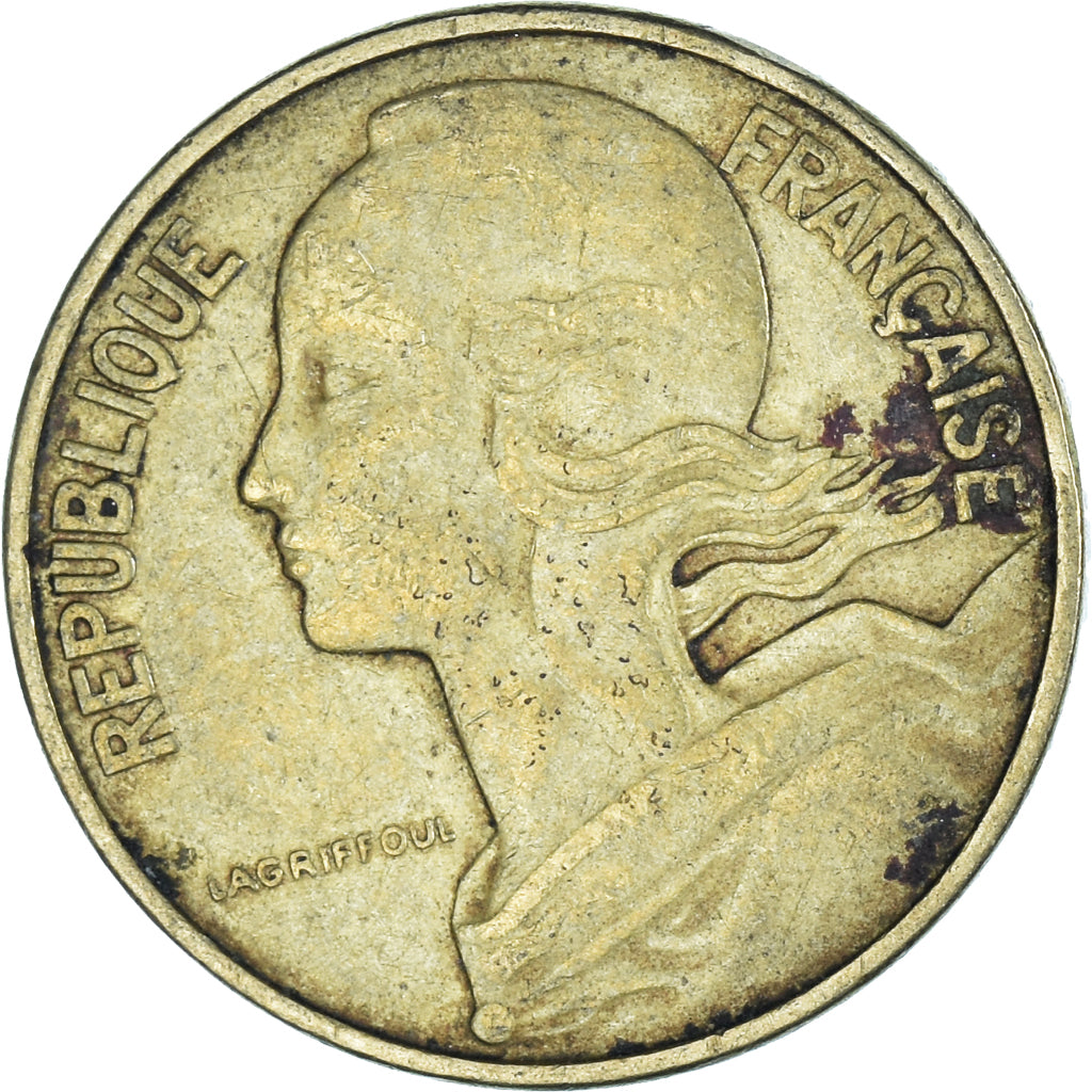 Coin, France, 10 Centimes, 1976
