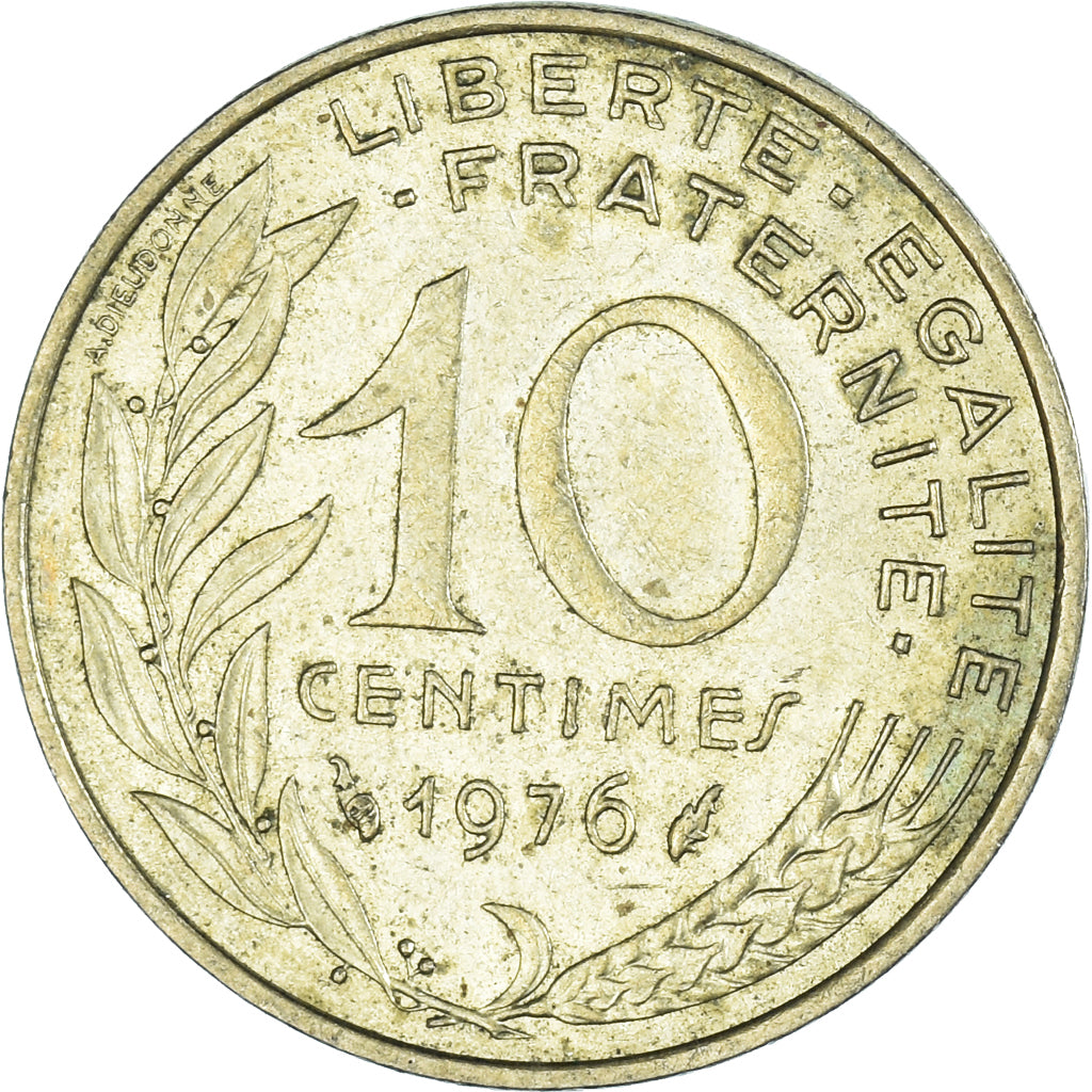 Moneta, Francia, 10 Centimes, 1976