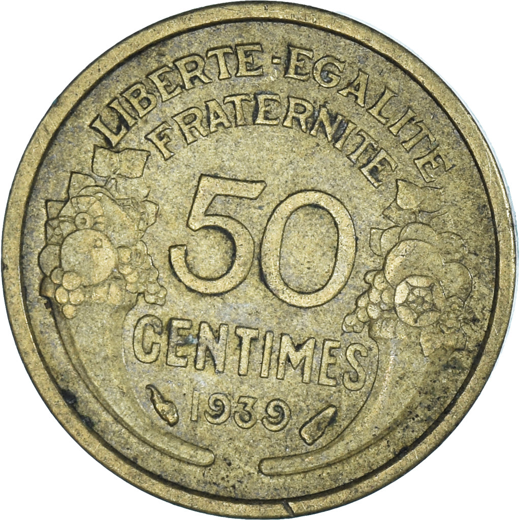 Moneta, Francia, 50 Centimes, 1939