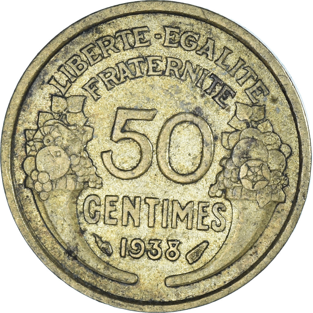 Coin, France, 50 Centimes, 1938