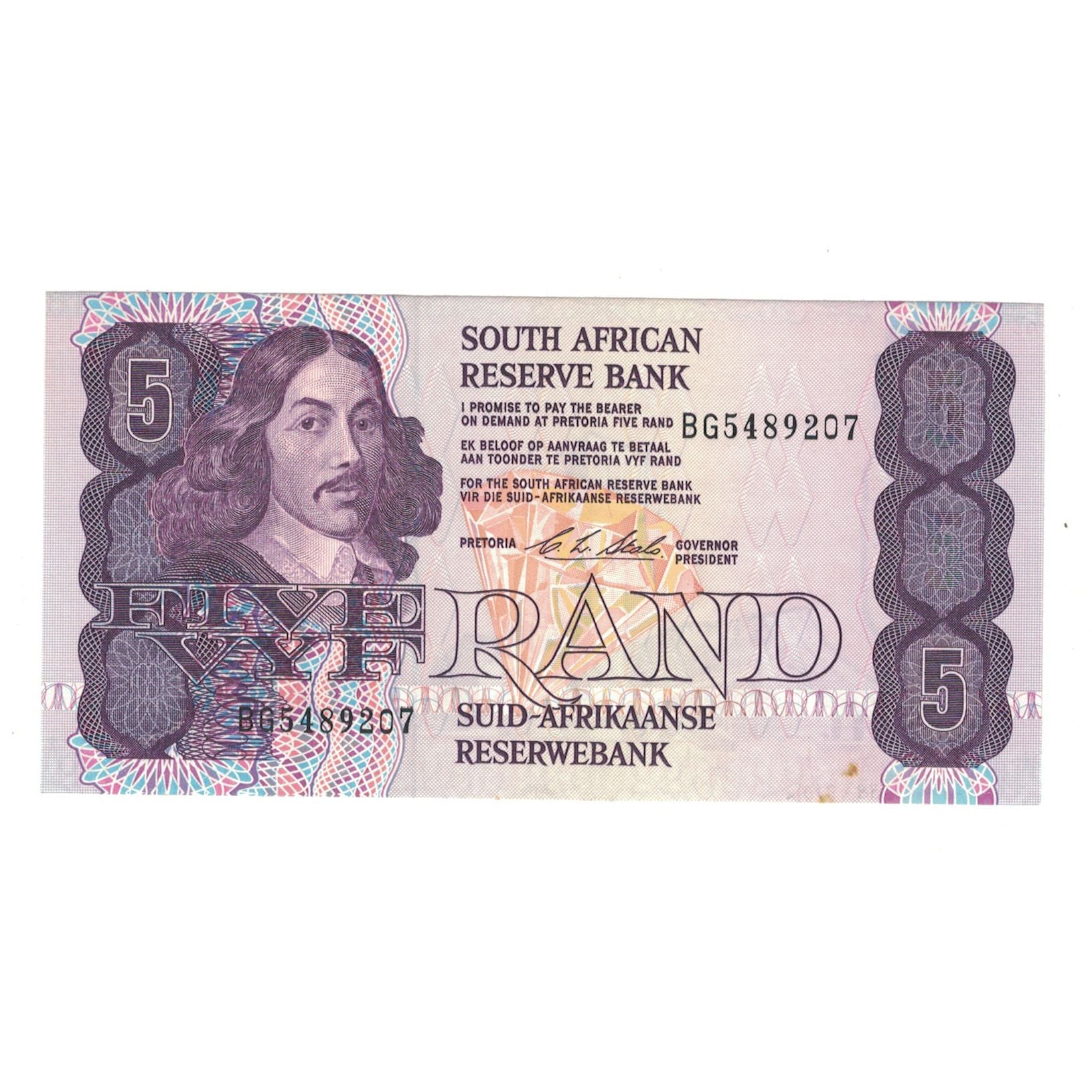 Banknote, South Africa, 5 Rand, KM:119e, AU(50-53)