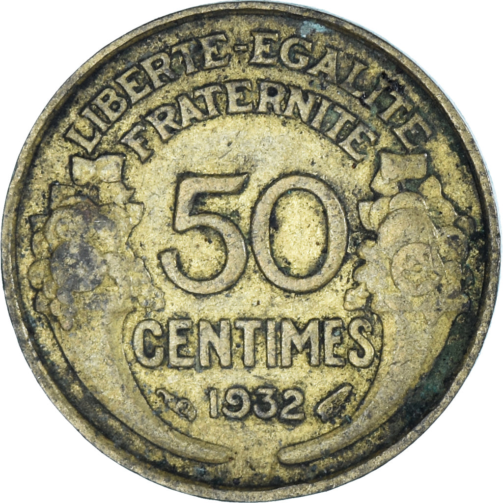 Moneta, Francja, 50 Centimes, 1932