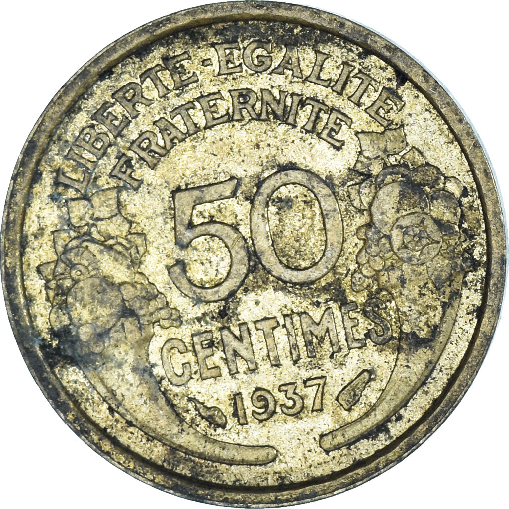 Coin, France, 50 Centimes, 1937