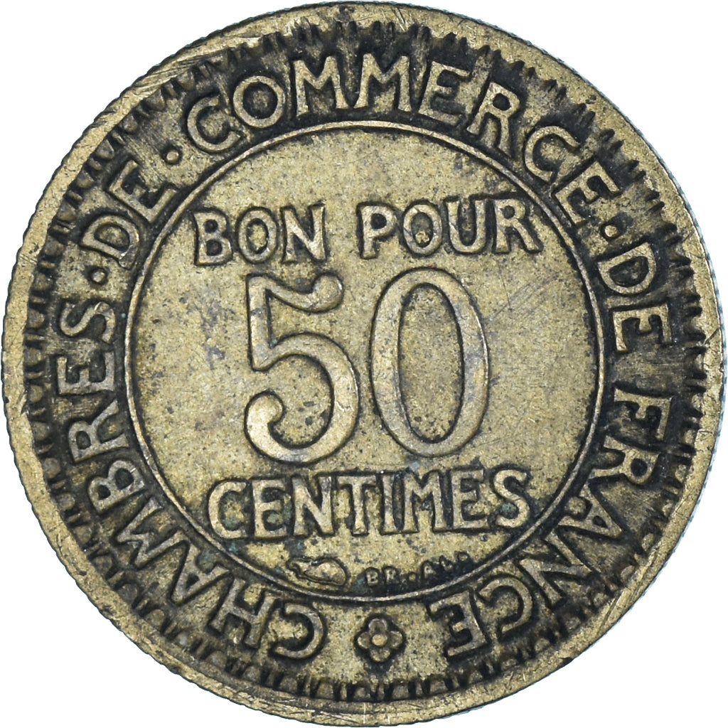 Moneta, Francja, 50 Centimes, 1927