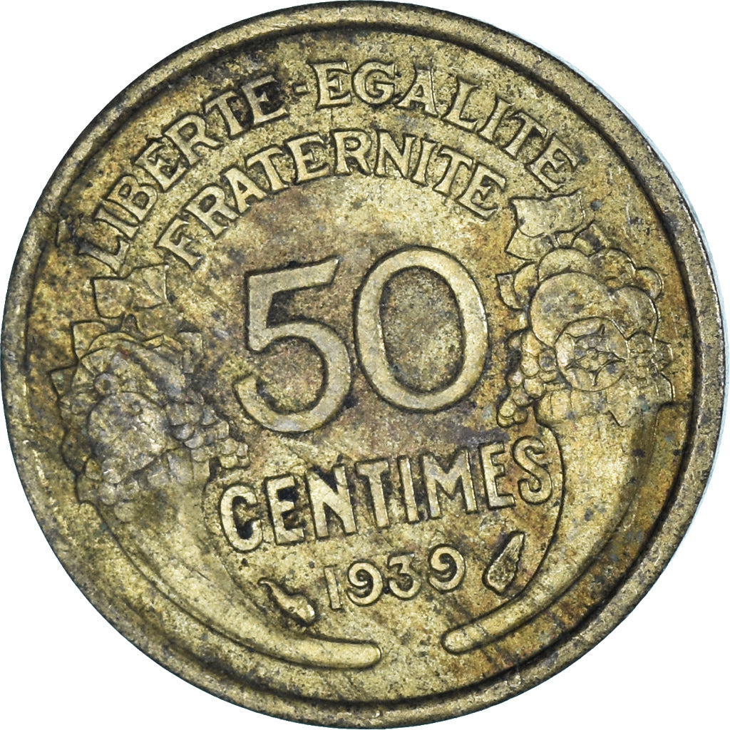 Coin, France, 50 Centimes, 1939