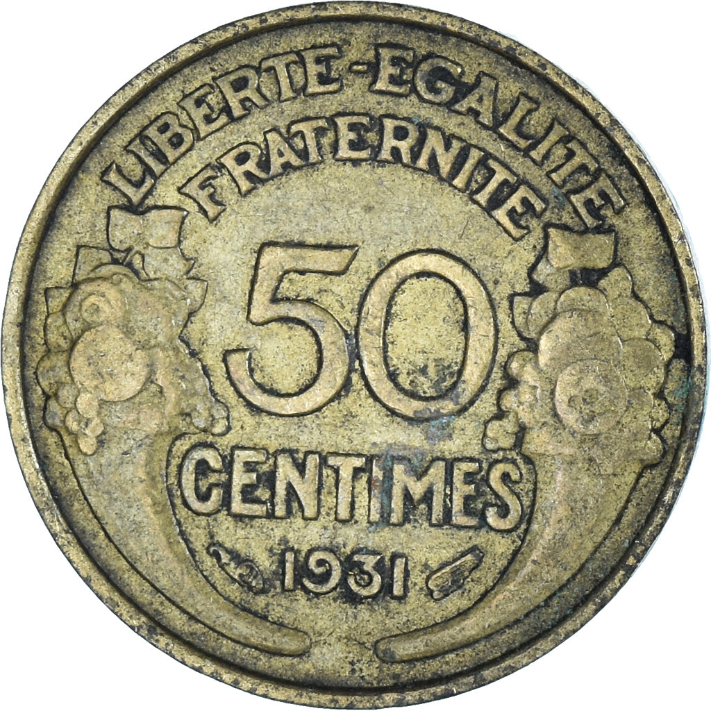 Moneta, Francja, 50 Centimes, 1931