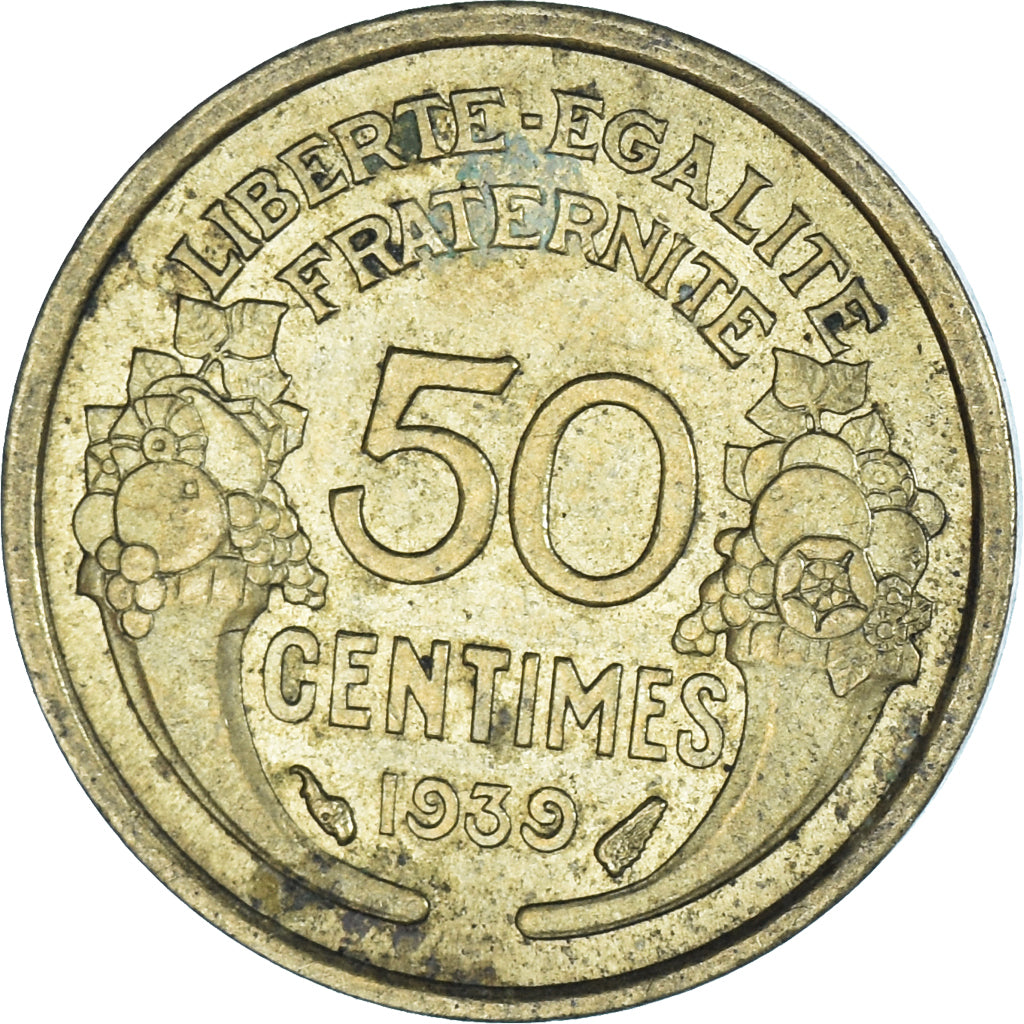 Coin, France, 50 Centimes, 1939