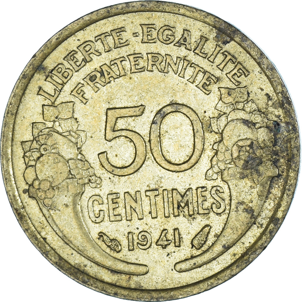 Moneta, Francja, 50 Centimes, 1941