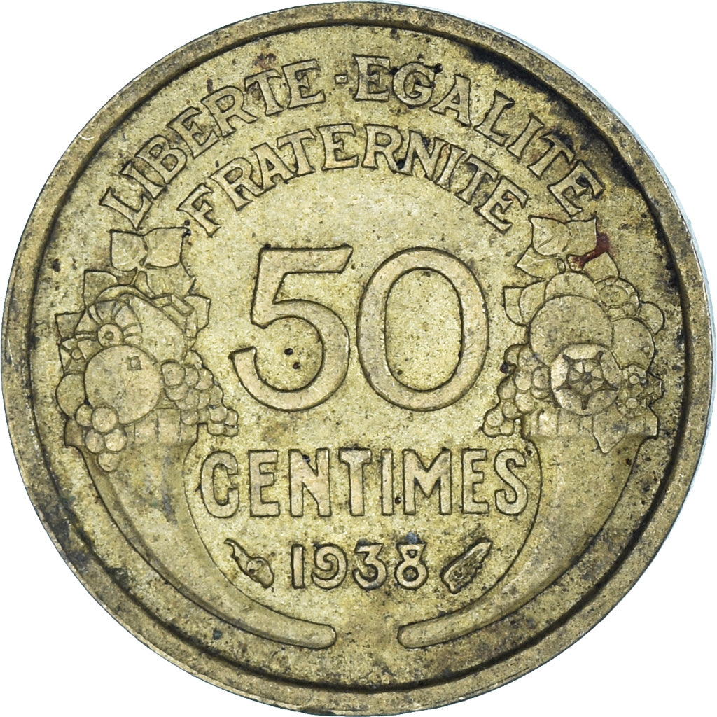 Moneta, Francia, 50 Centimes, 1938