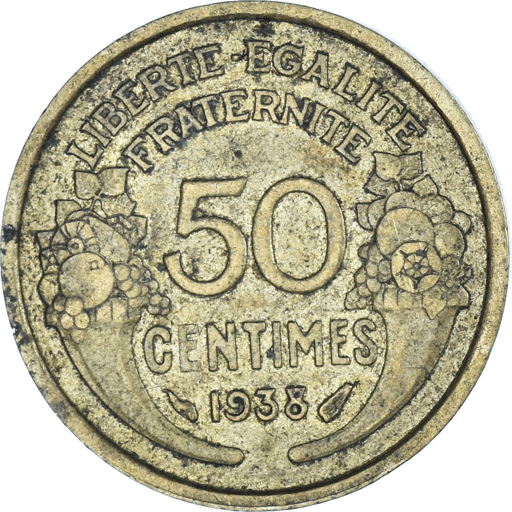 Coin, France, 50 Centimes, 1938
