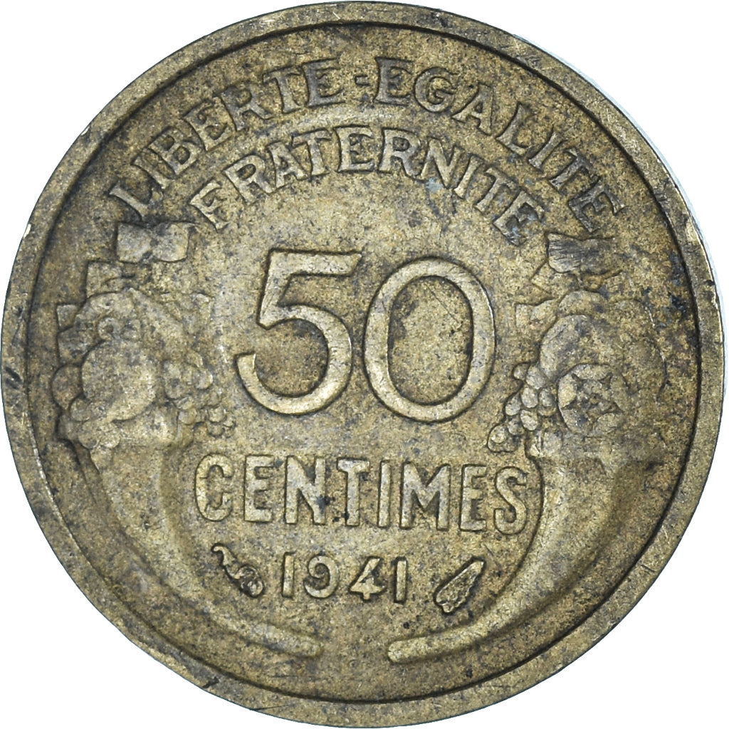 Moneta, Francia, 50 Centimes, 1941