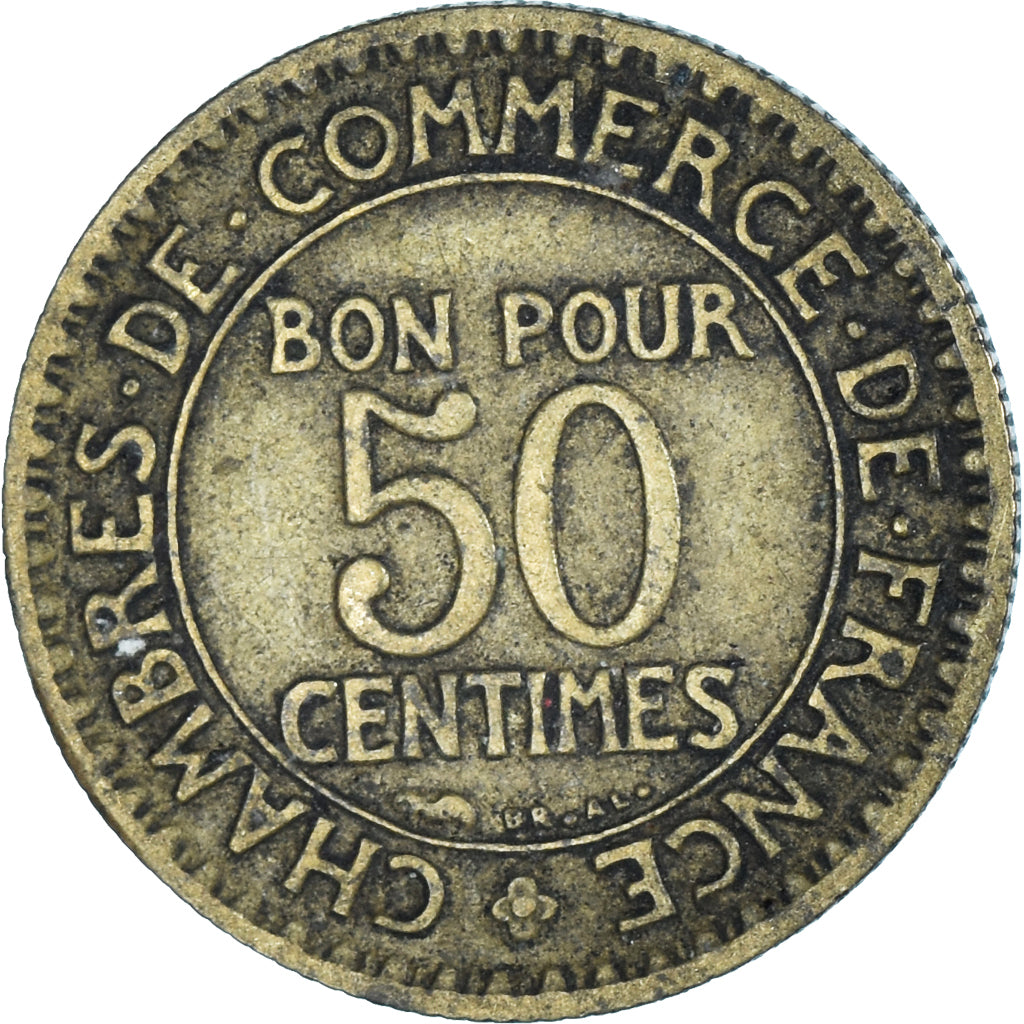 Moeda, França, 50 Centimes, 1923