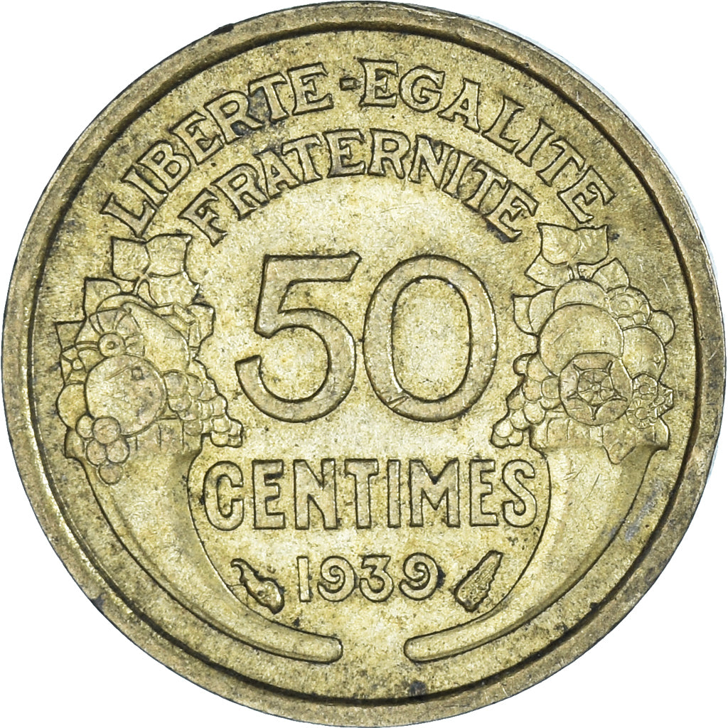 Moneta, Francia, 50 Centimes, 1939