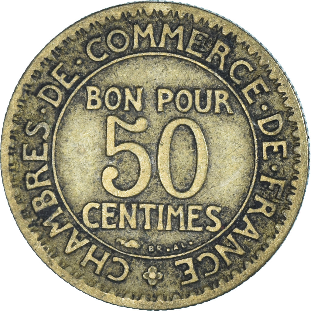 Moneta, Francja, 50 Centimes, 1922