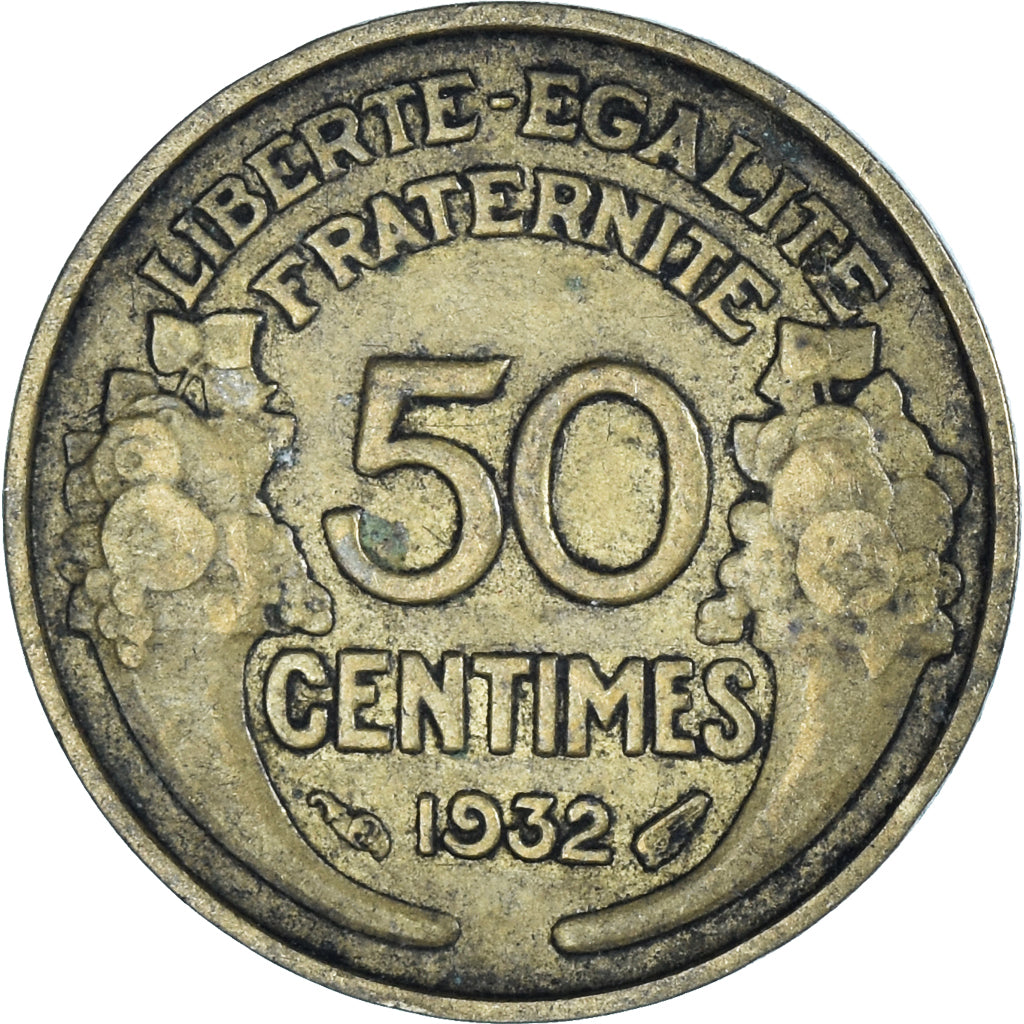 Moneta, Francja, 50 Centimes, 1932
