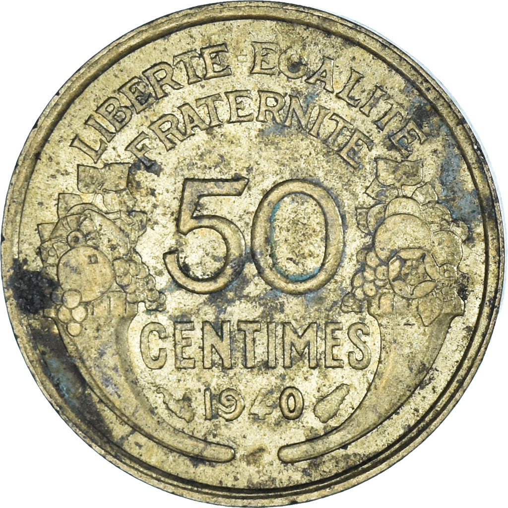 Moneda, Francia, 50 Centimes, 1940