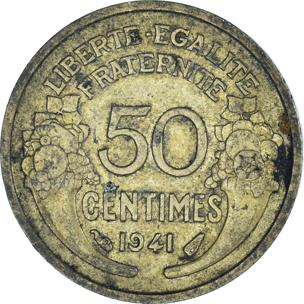 Coin, France, 50 Centimes, 1941