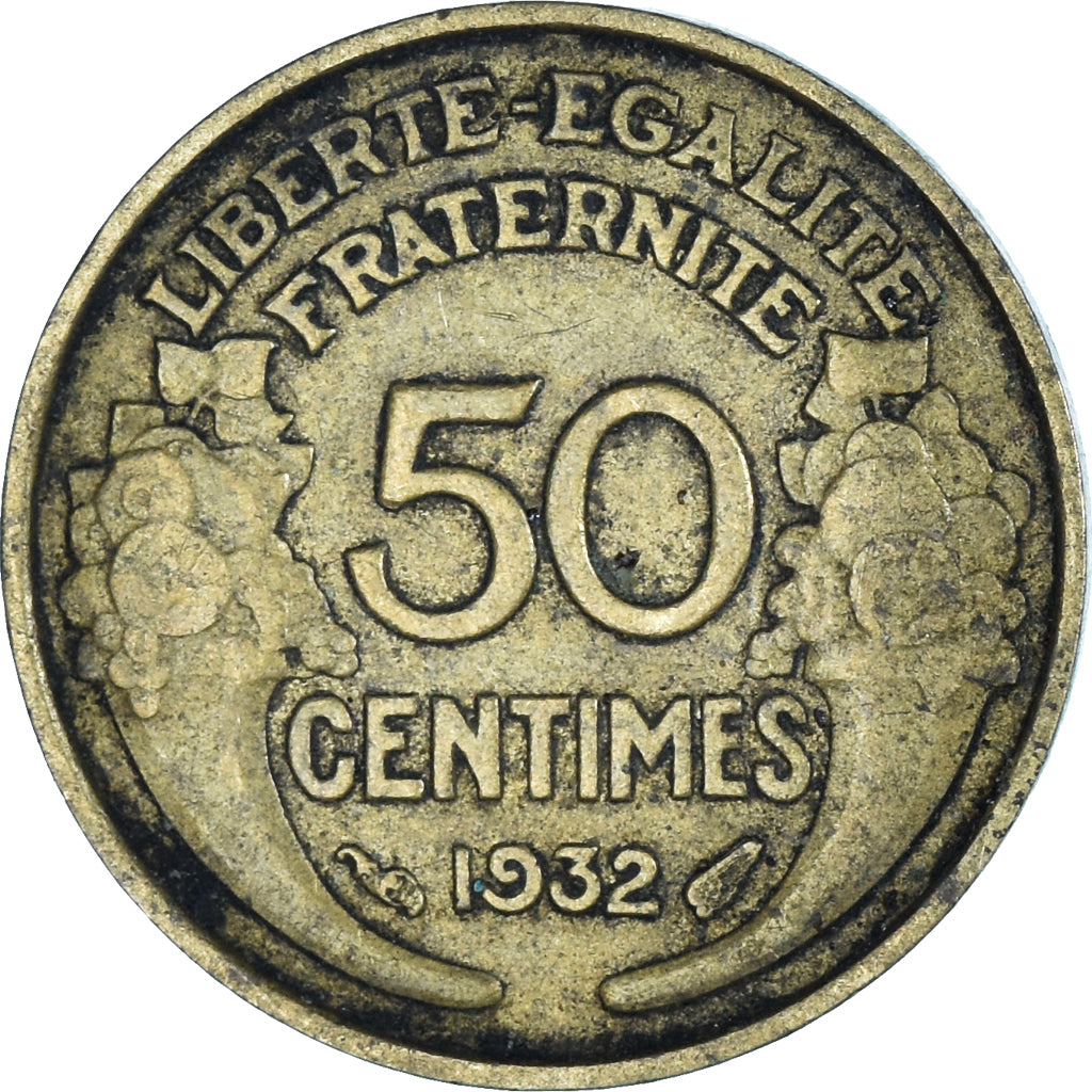Moneta, Francja, 50 Centimes, 1932