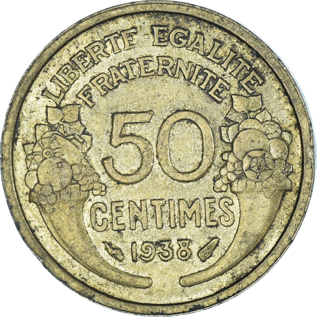 Moneta, Francia, 50 Centimes, 1938