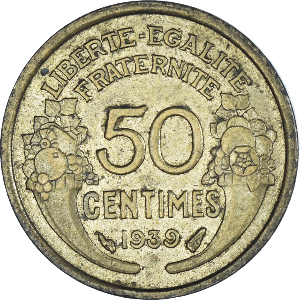 Moneta, Francia, 50 Centimes, 1939