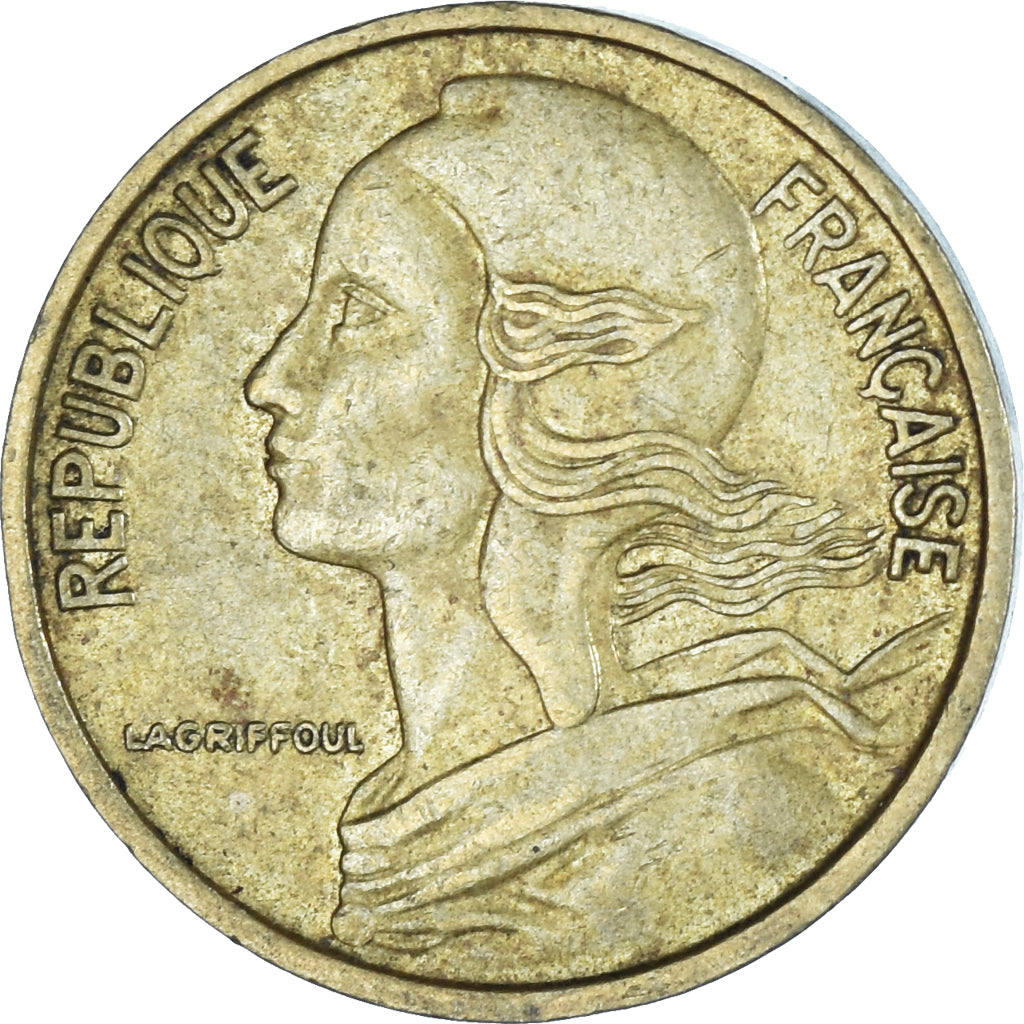 Moneta, Francja, 5 Centimes, 1969