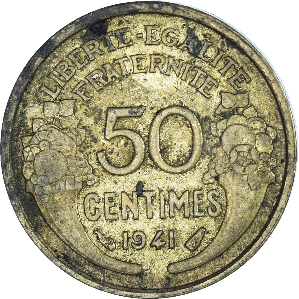 Moneta, Francja, 50 Centimes, 1941