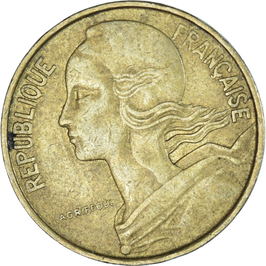 Moeda, França, 10 Centimes, 1968