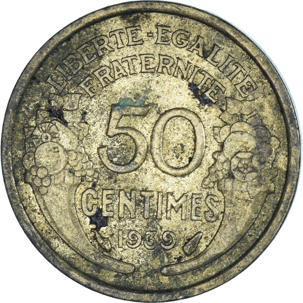 Moneta, Francia, 50 Centimes, 1939