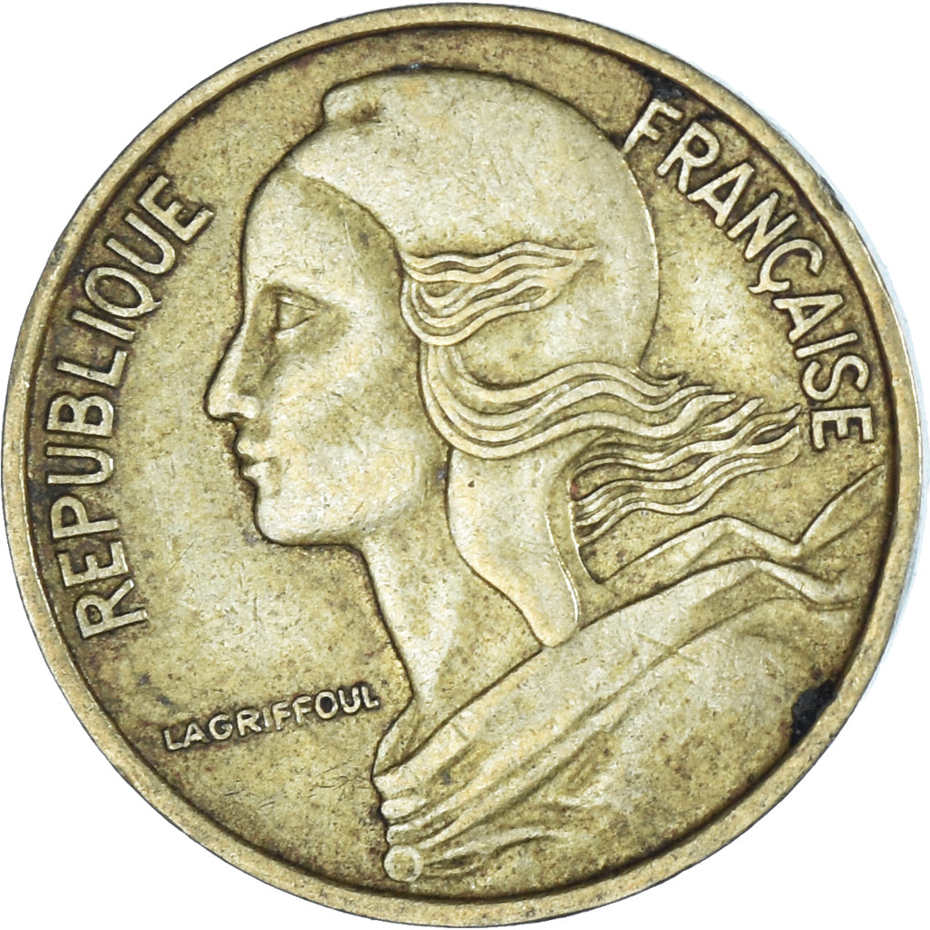 Moneta, Francja, 5 Centimes, 1973