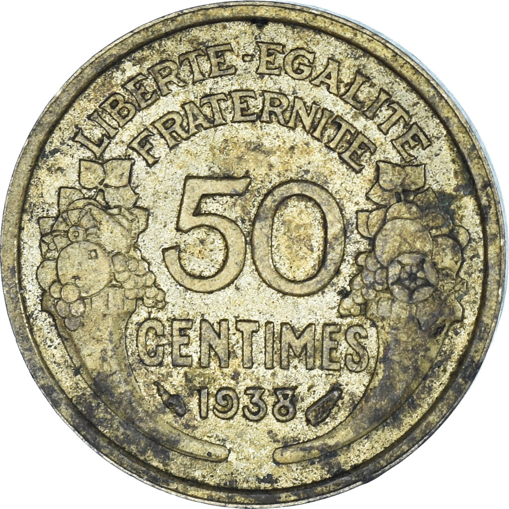 Coin, France, 50 Centimes, 1938