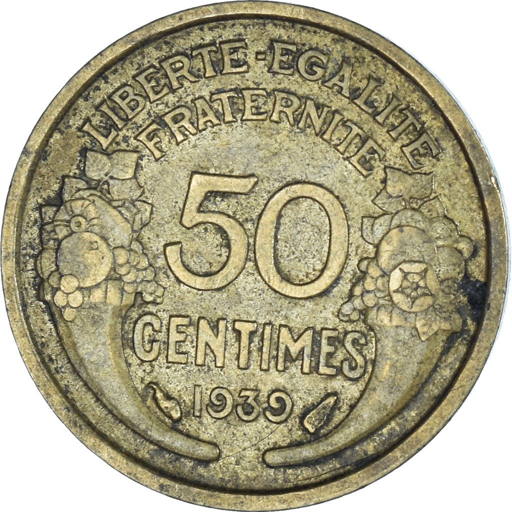 Moneta, Francia, 50 Centimes, 1939