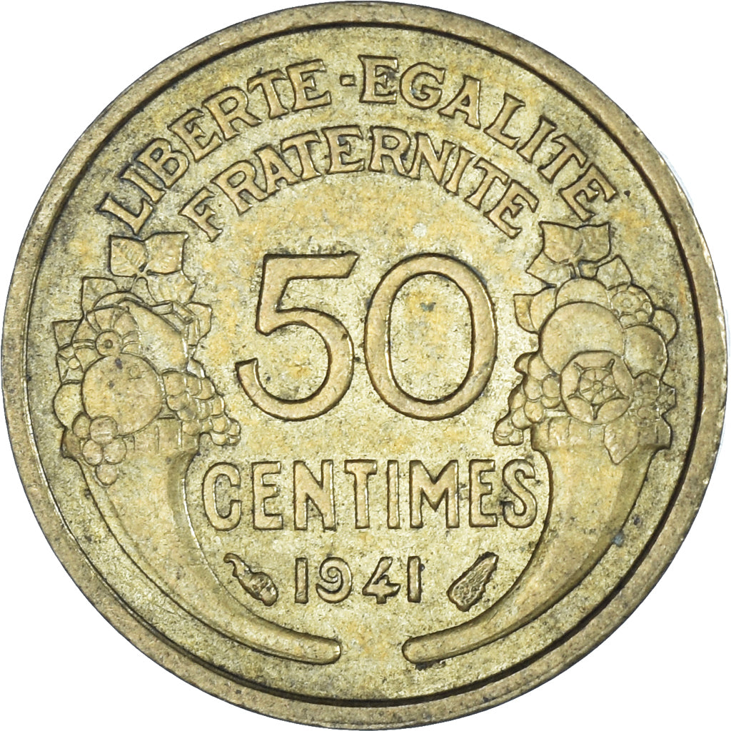 Moneta, Francja, 50 Centimes, 1941