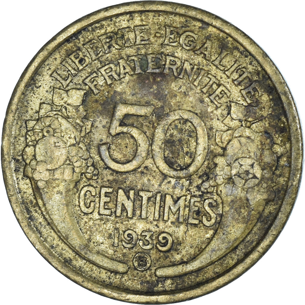 Moneta, Francia, 50 Centimes, 1939