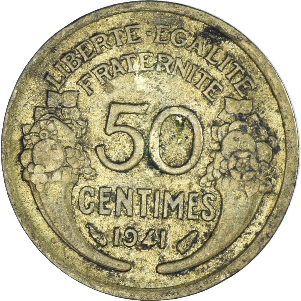 Coin, France, 50 Centimes, 1941