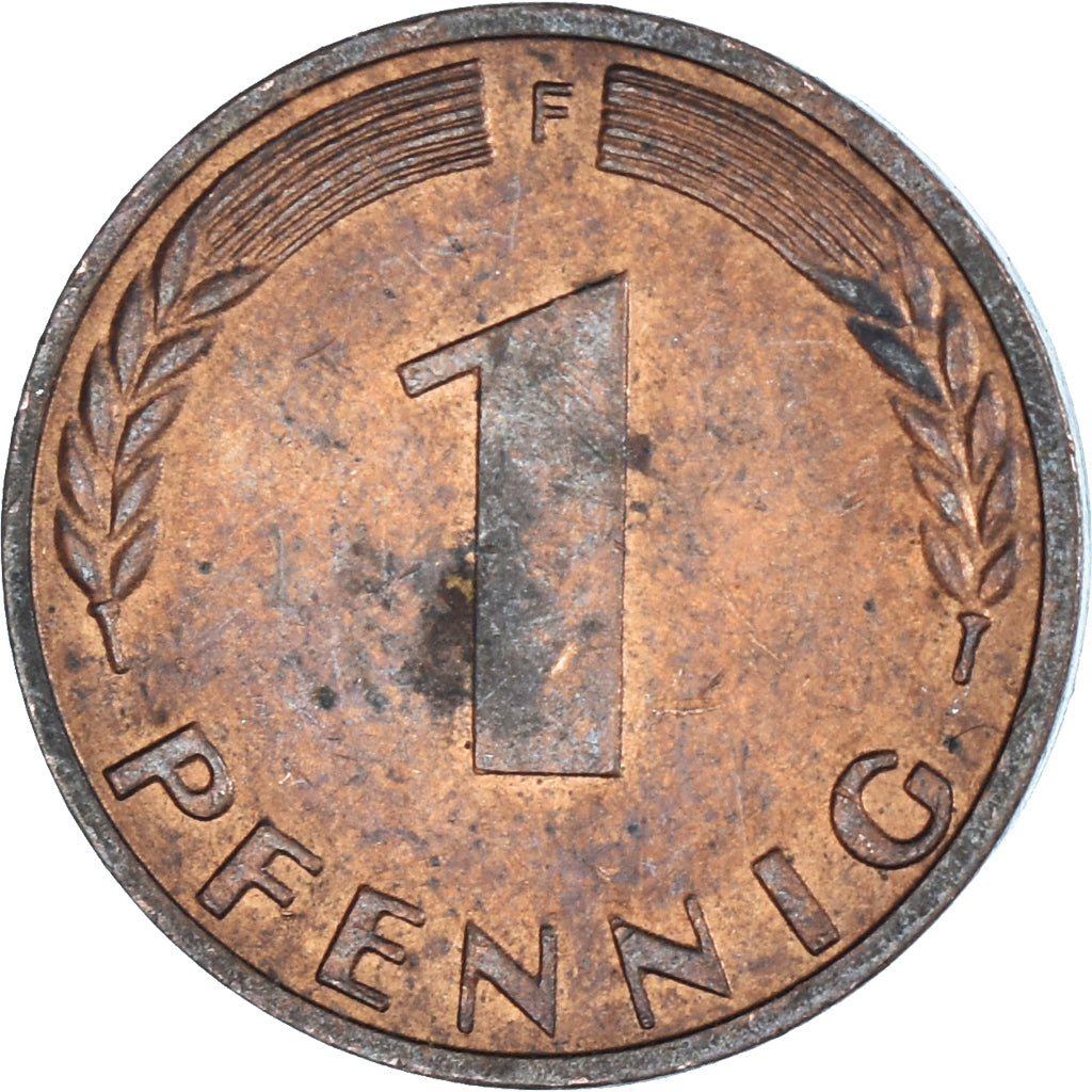 Moeda, Alemanha, Pfennig, 1972