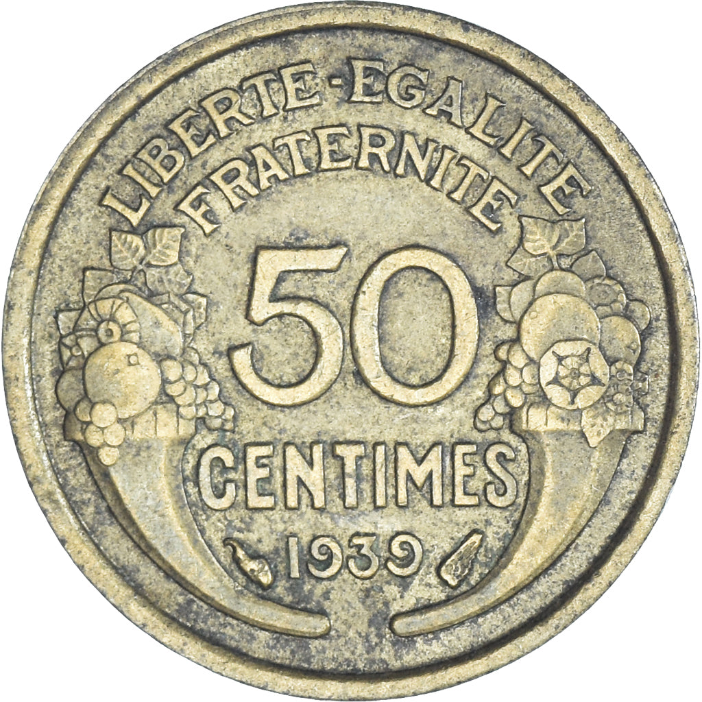 Munten, Frankrijk, 50 Centimes, 1939