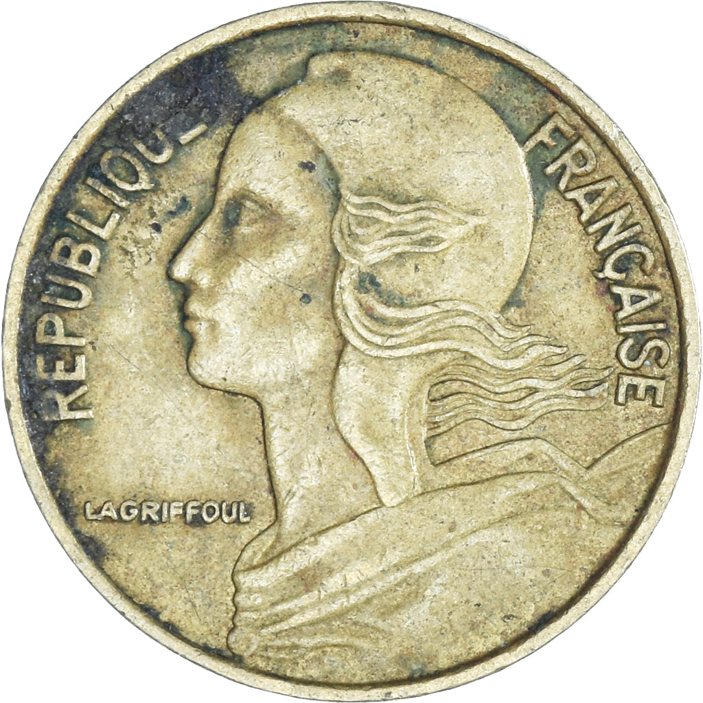 Moneta, Francja, 5 Centimes, 1975