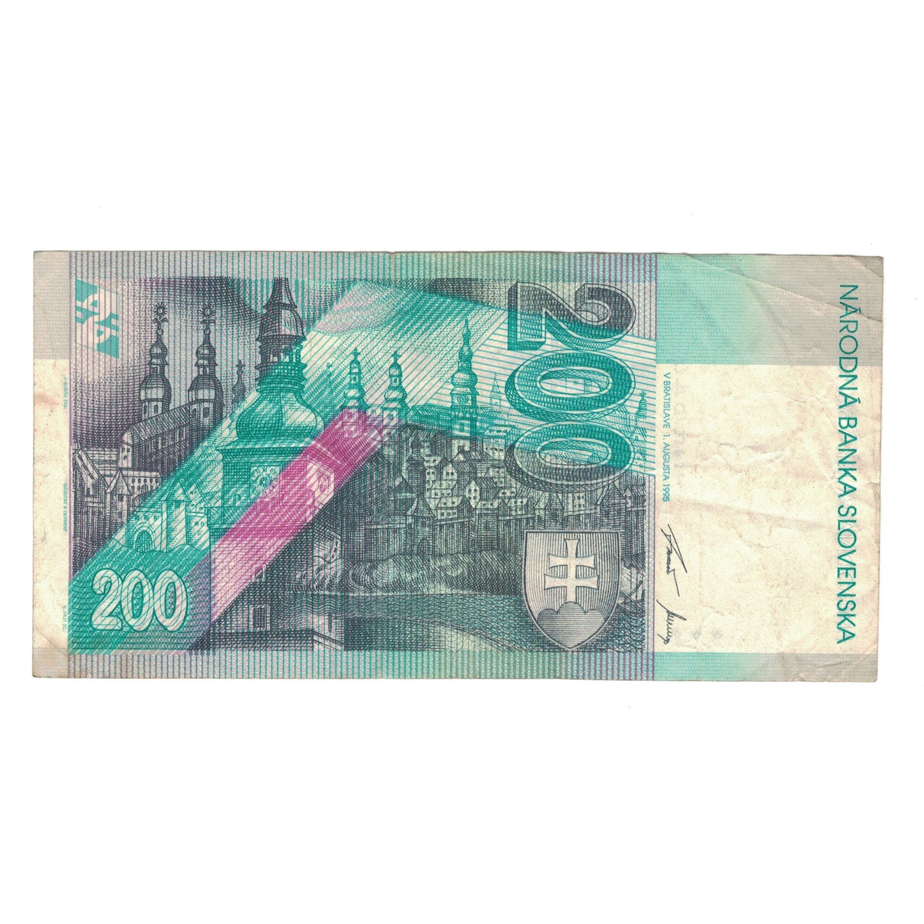 Banknote, Slovakia, 200 Korun, 1995, 1995-8-1, KM:26a, EF(40-45)