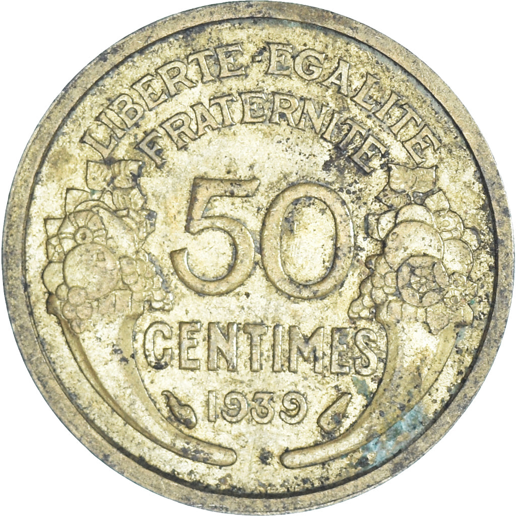 Münze, Frankreich, 50 Centimes, 1939