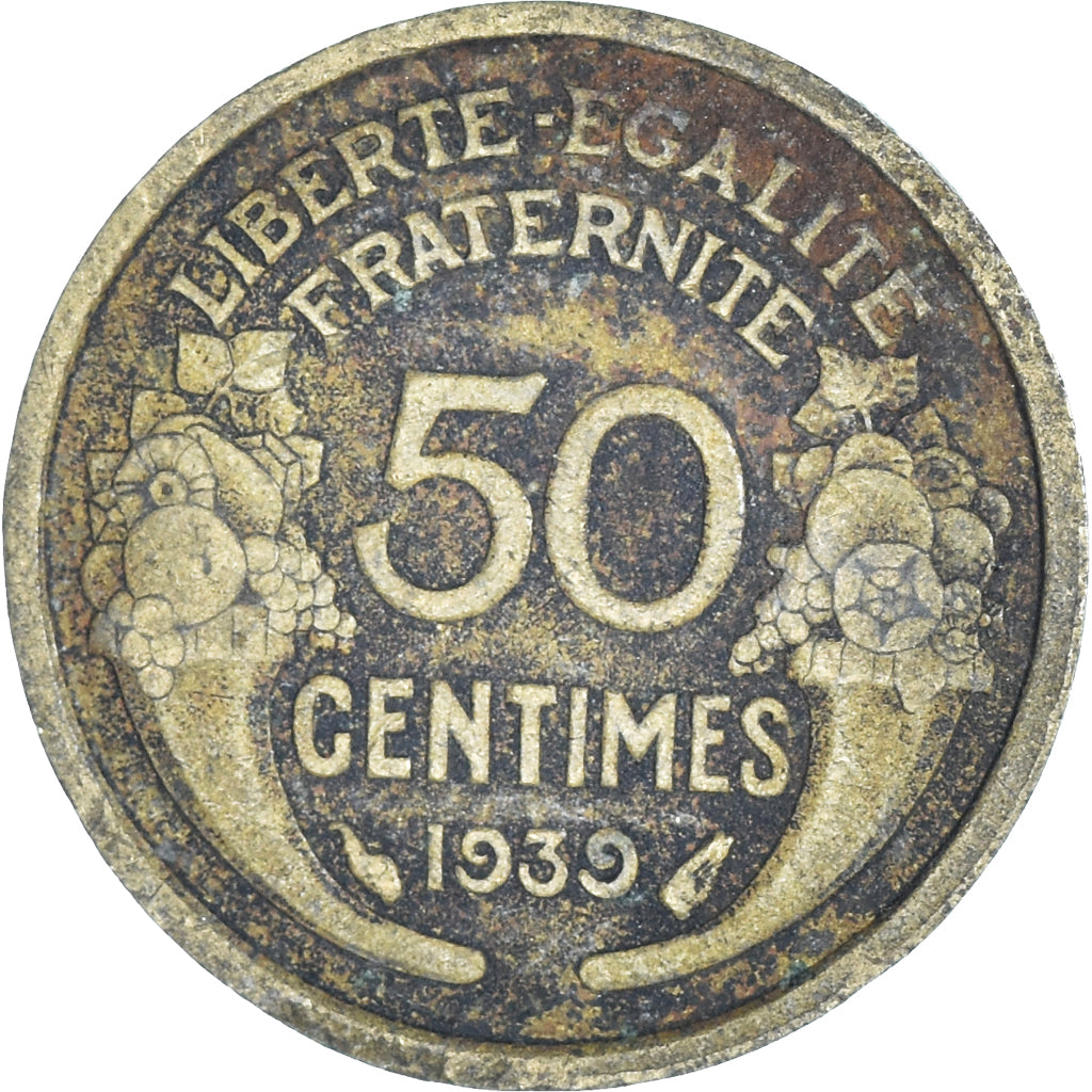 Moneta, Francia, 50 Centimes, 1939