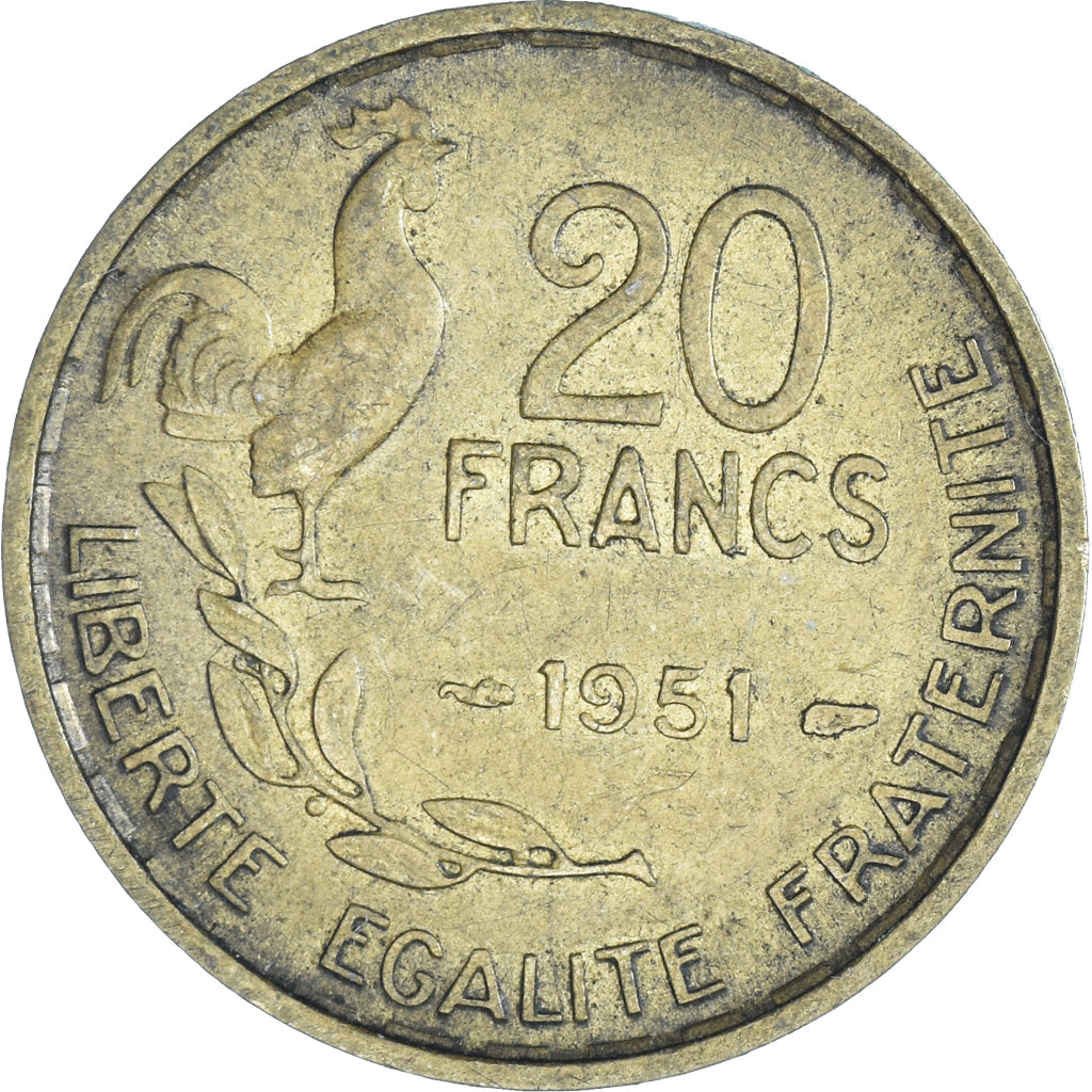 Moneta, Francia, 20 Francs, 1951