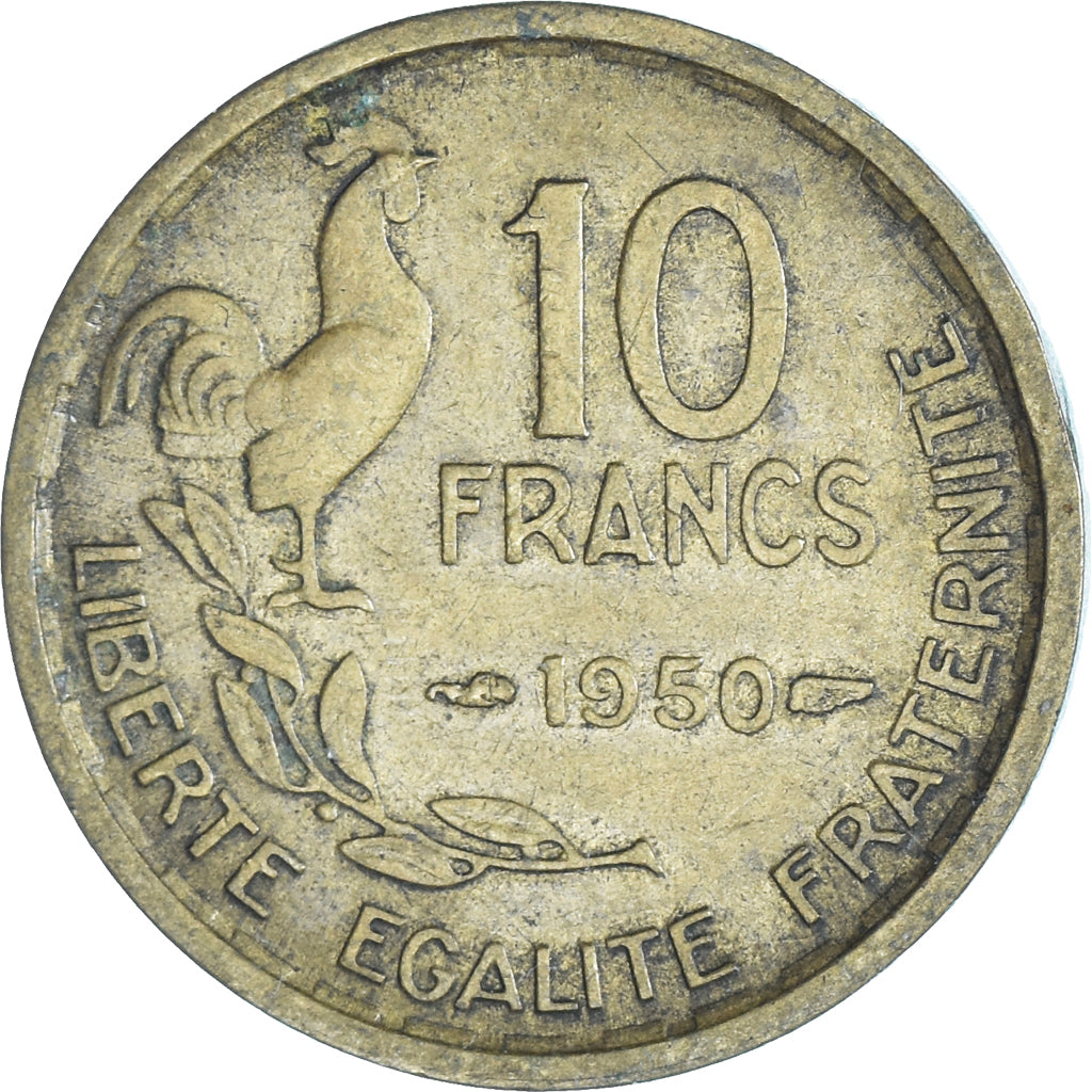 Moneda, Francia, 10 Francs, 1950