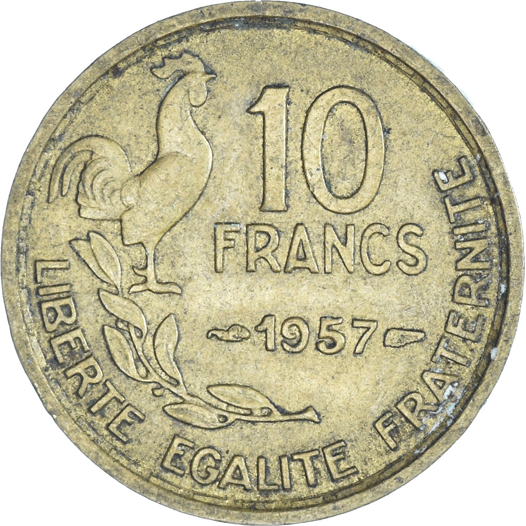 Moneda, Francia, 10 Francs, 1957