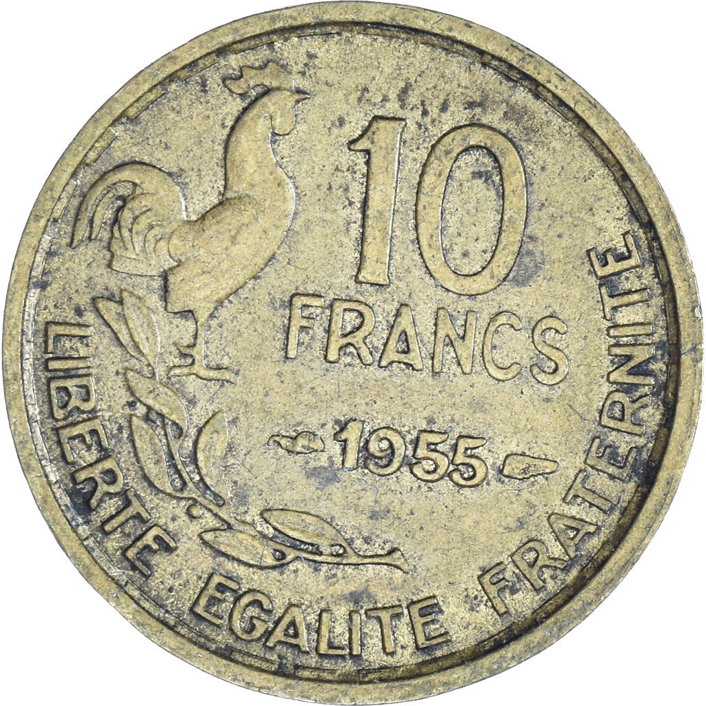 Moneta, Francia, 10 Francs, 1955