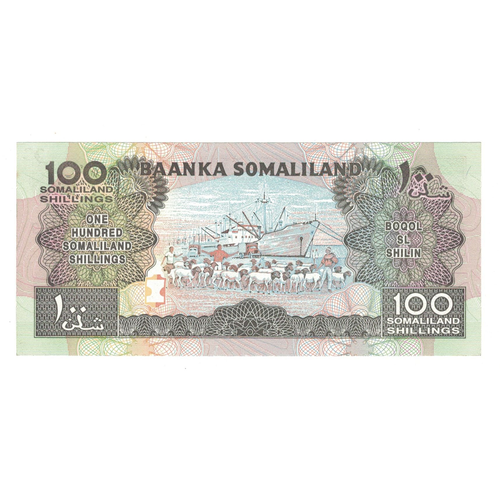 Banknote, Somaliland, 100 Shillings = 100 Shilin, 1996, KM:5b, UNC(63)