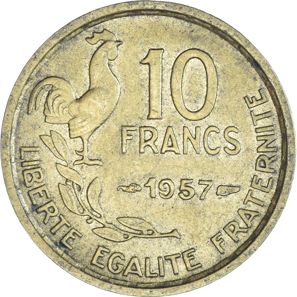 Munten, Frankrijk, 10 Francs, 1957